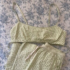 Urban Outfitters ‘Out From Under’ Mia Seersucker Lounge Set (S/M)